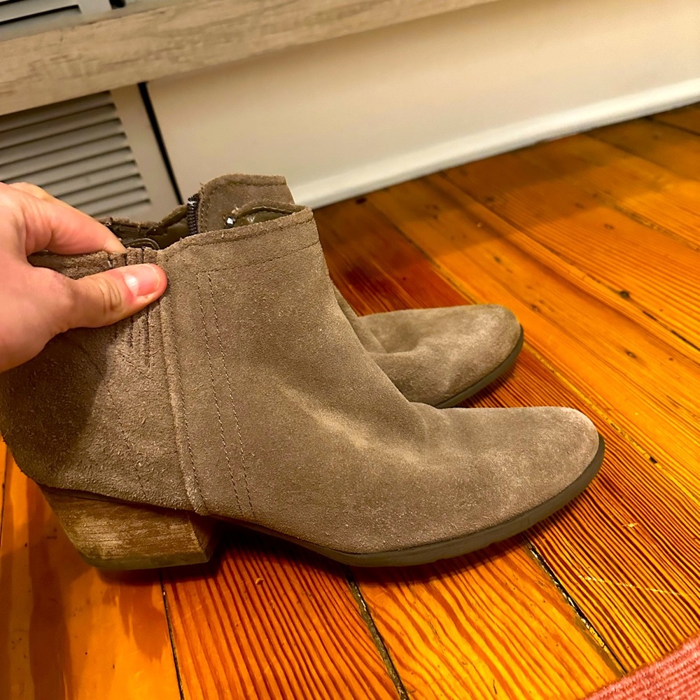 Beige booties
